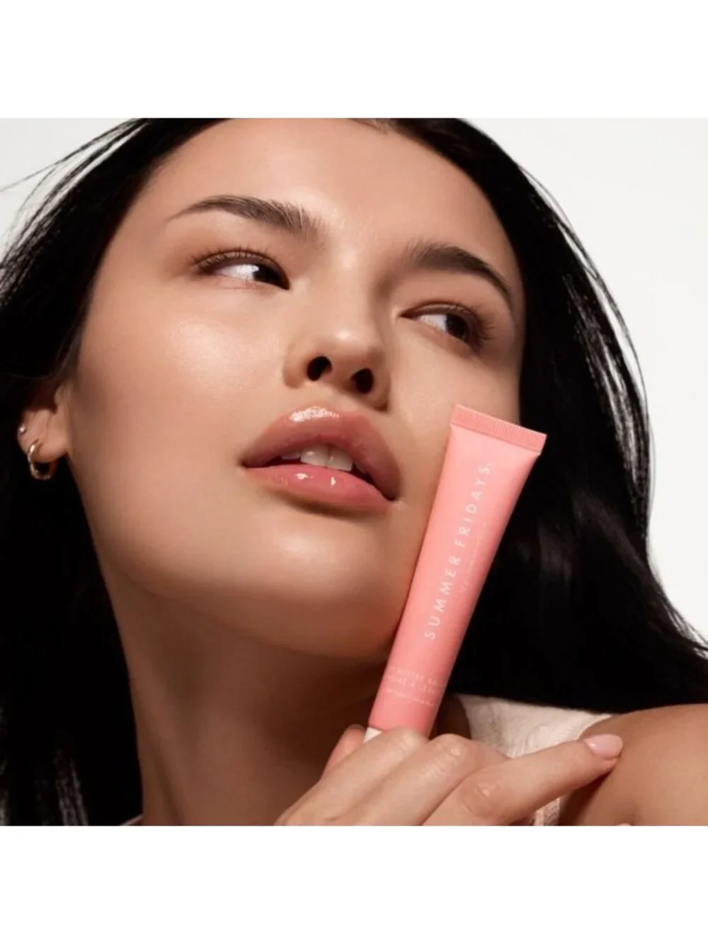 Moisturizing Lip Butter Balm - Vegan Lip Gloss for Shine & Color - Pink Sugar